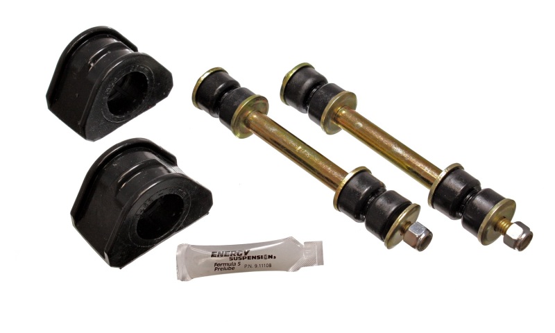 Ford Expedition Sway Bar Bushing Set - Front - Energy Suspension - 33mm Bar + Includes End Links + Hyper-Flex Polyurethane - Black - `97-`01
